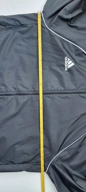 Adidas Men's Size XL Long Sleeve Black Hooded Windbreaker Jacket imagen 7